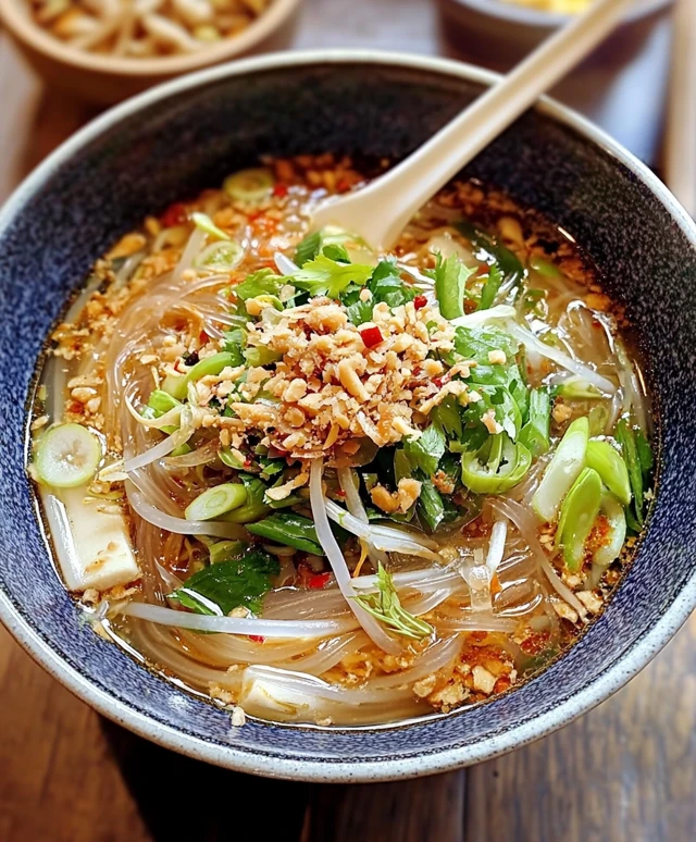 Thailändische Glasnudelsuppe