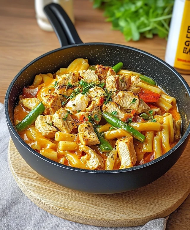 Hühnchen-Nudel-Pfanne