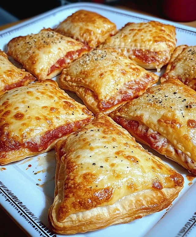 Pizzataschen Blätterteig
