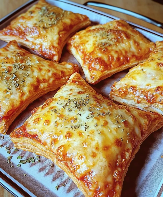 Pizzataschen Blätterteig