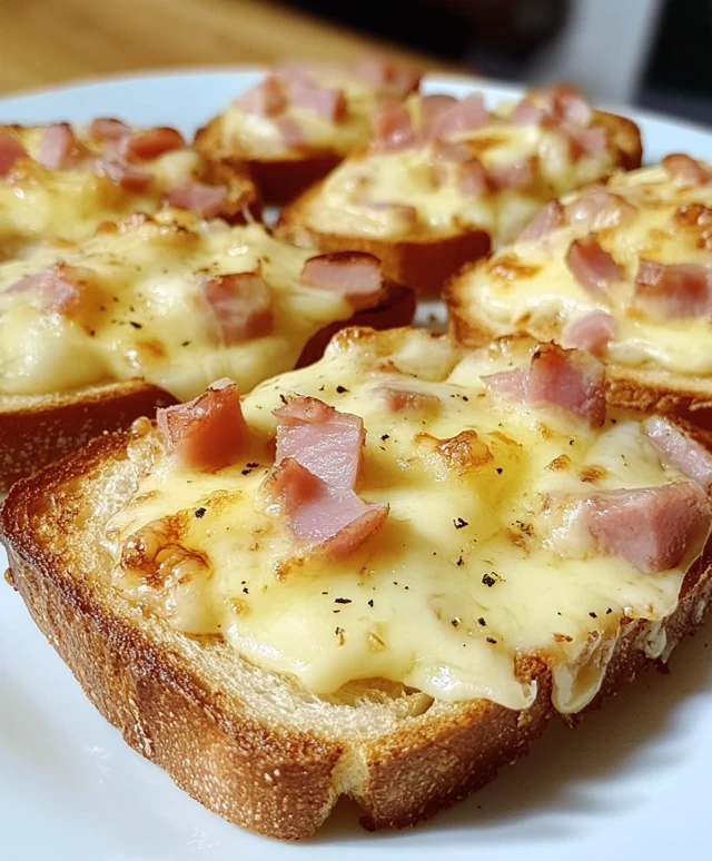 Toastbrot mit Schinken Käse