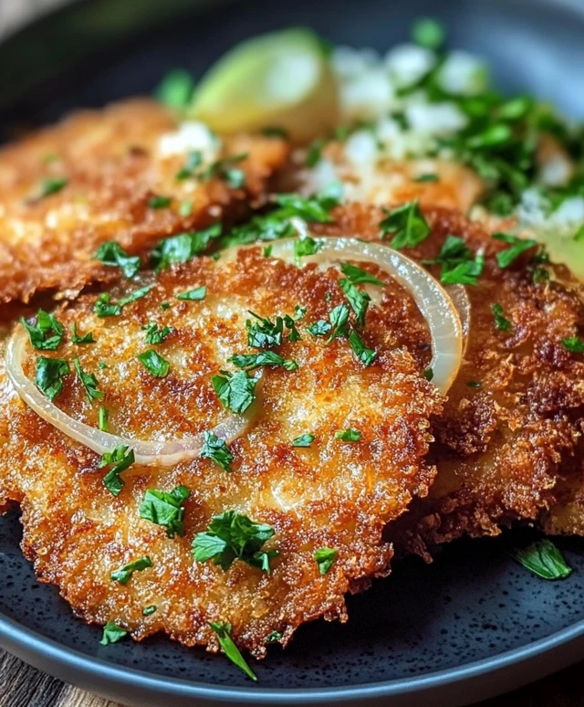 Knuspriges Zwiebelschnitzel Airfryer
