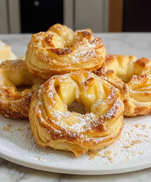 Apfelringe Blätterteig Heißluftfritteuse