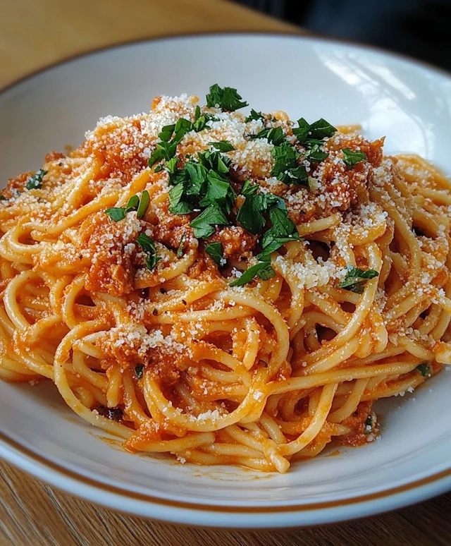 Ajvar Knoblauch Nudeln Gericht