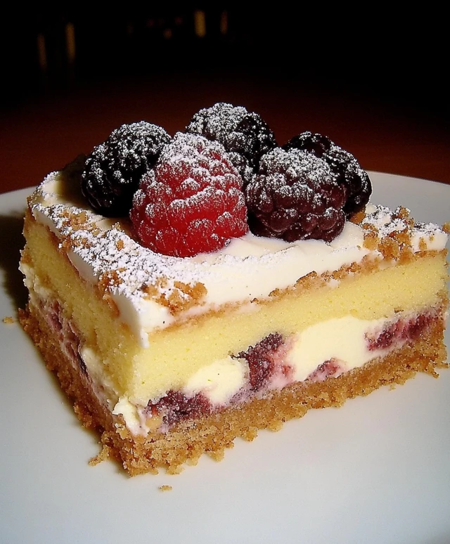 Rührkuchen mit Vanillepudding